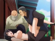Hentai girl gets fucked by two guys