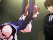 Two tied up anime girls gets fucked