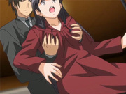 Anime teen gets tied up and fondled