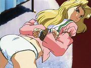 Anime blondie getting a nasty enama