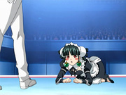 Hentai cutie gets tied up in public