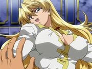 Caught anime blondie with huge tits