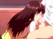 Hentai girl sucks and tittyfucks