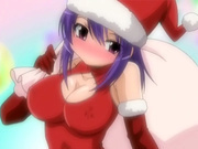 Anime santa girl gets pumped deep