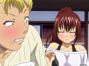Huge titted hentai teen angry at bf