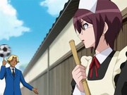 Hentai guy flirting with hot maid