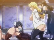 Hentai girl bouncing on shemales cock