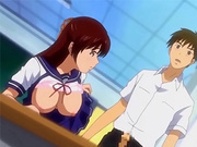 Anime schoolgirl fucked from behind