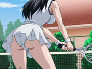 Huge titted hentai babe plays tennis