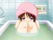 Big titted hentai babe in the bath