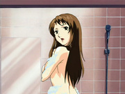 Hentai milf gets fingered in shower