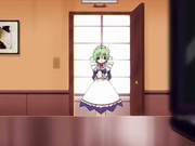 Hentai maid falls and shows panties