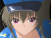 Busty anime policegirls in uniforms