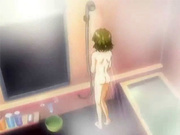 Big titted anime babe in the shower
