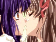Two perfectly shaped anime schoolgirls finding eachothers hotspots