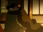 Two anime gay lovers kissing and loving eachother beyond