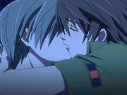 Gay anime couple having sexy time and hard anal sex