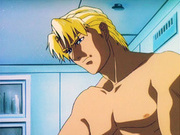 Blond hentai muscle stud cares for his hurt boyfriend