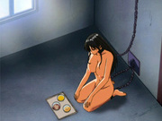 Anime woman with big boos gets chained and whipped