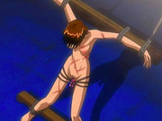Crucified Anime Girl Getting Abused