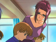 Anime boy getting jerked by teacher