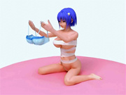 3d hentai catgirl showing her boobs and playing around with her bra