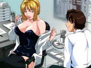 Hentai dude suck her teacher boobies before he gets transferred
