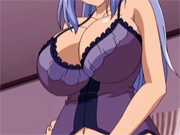 Huge titted hentai babe in sexy lingeries