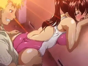 Hentai babe sucks a big cock then gets nailed hard from behind