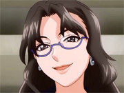 Hentai babe with glasses gives deep head