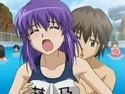 Hentai teen in swimsuit gets fondled and fucked in the pool
