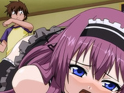 Hentai maid gets butt spanked