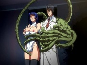 Guy with tentacles fucks a big tit girl