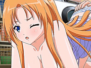 Ginger hentai babe gets fucked from behind