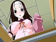 Hentai schoolgirl rides dildo in the classroom