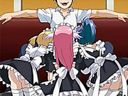 Three hentai maids in uniform