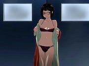 Hentai girl undressing