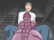 Sharp hentai babe gets trapped by tentacle monster