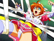 Hot redhead hentai superhero with big big boobs all tied up and cant move