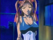 Cute anime schoolgirl with voluptuous big tits sucking dick