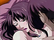 Horny hentai wife getting a nice fuck on the bed