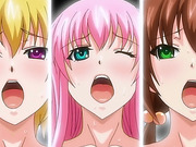 Three horny hentai schoolgirls