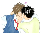 Japanese comic gay kissing