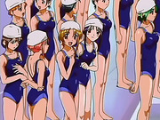 Hentai schoolgirls in swimsuits