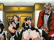 Hentai maids in orgy