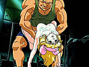 Blonde hentai girl fucked by giant man