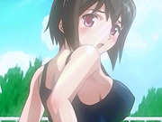 Hentai girl in swimsuit gets analed