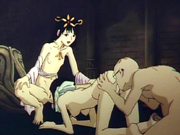 Princess anime threesome hot fucking