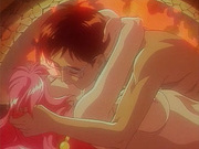 Hot hentai red head with double d boobs gets her pussy licked and fucked