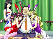 A group of horny anime sluts with nice big tits